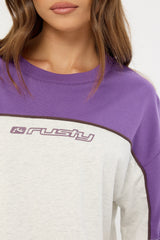 Rusty Polar Ops Oversize Short Sleeve Tee Ice Marle