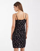 ONLY cami mini dress in black floral