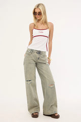 Rusty Freo King Fitted Top White