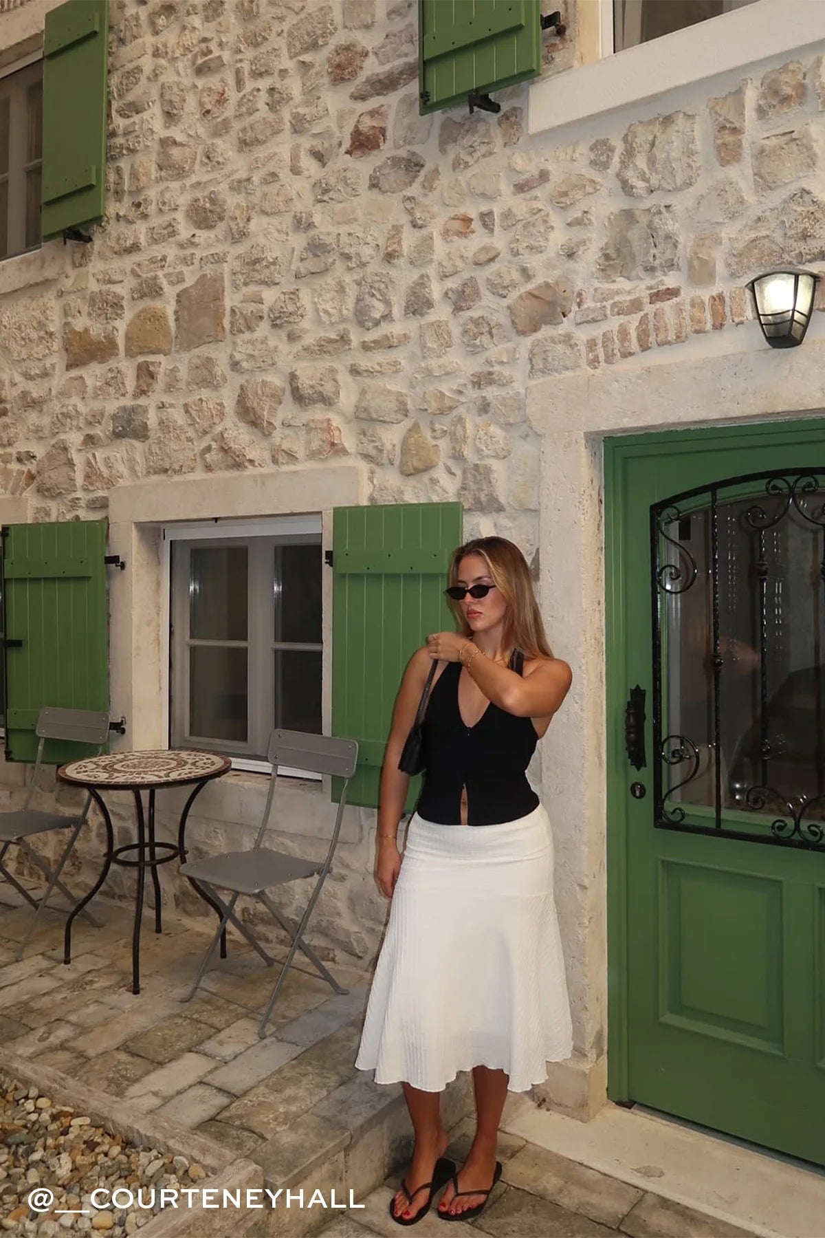 Perfect Stranger Mimsy Midi Skirt White