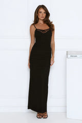 Secret Flame Lace Maxi Dress Black