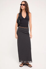 Perfect Stranger Whimsy Polka Dot Maxi Skirt Polka Dot