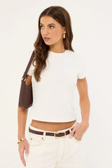 L&t Relaxed Baby Tee White