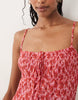 Mango strappy maxi dress in pink ditsy floral print