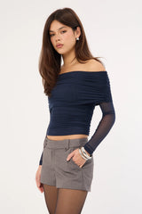Luck & Trouble Duke Tailored Shorts Grey