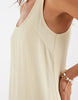 & Other Stories crepe maxi dress with seam detailing in butter yellow