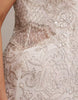 Curve ornate crystal embellished square neck maxi wedding dress in ivory