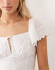 Iisla & Bird eyelet beach mini dress in white