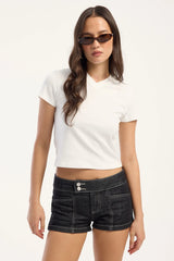 Thrills Zella Mini Short Raw Black