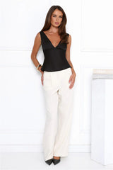 Eden Essence Satin Top Black