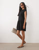 mini smock dress in black