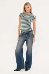 Neovision Mercy Baby Tee Pink Stripe