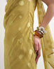 Topshop jacquard polka dot occasion maxi dress with open back in green