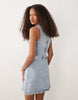 Miss Selfridge denim shift dress in blue wash