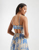 Vero Moda halter maxi dress in conversational palm print