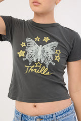 Thrills Angel Star Boy Tee Merch Black