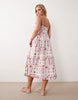 Miss Selfridge Petite corset maxi dress in tile print