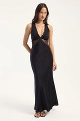 Perfect Stranger Sol Lace Maxi Dress Black