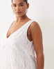 ARRANGE Curve broderie tiered maxi dress in White