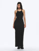 Weekday racer back maxi dress in black