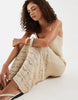 Vero Moda crochet knit cami maxi dress in orange