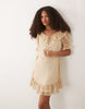 Miss Selfridge ruffle detailing mini dress in floral