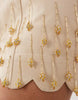 ASOS LUXE linen mix embellished mini dress in neutral