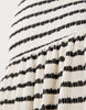 Gina Tricot dropped waist bandeau maxi dress in black and white stripe