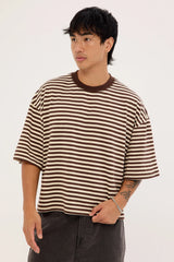 Lioness Bloom Short Sleeve Dark Chocolate Stripe