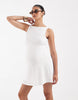 Vero Moda Maternity jersey floral broderie sleeveless mini dress in white