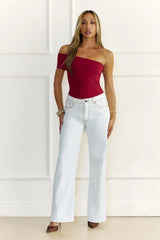 BASE Contour Daily Edge One Shoulder Top Wine
