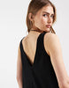 trapeze maxi dress in black