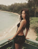 Frankies Bikinis x Jennie Kim crochet mini dress in black