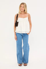 Perfect Stranger Liora Cami Top White