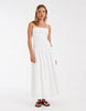 Tommy Jeans midaxi dress in white