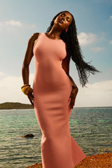 sorbet knit maxi dress