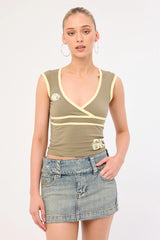 Worship Nostalgia Micro Skirt Dirty Streaky Fade