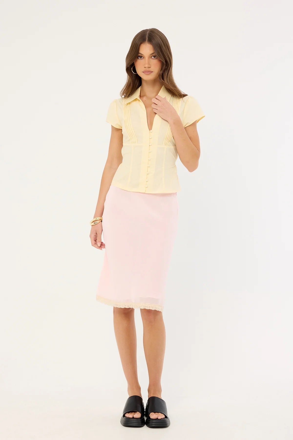Lioness Shoreline Midi Skirt Sunset