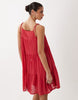 Gina Tricot flowy strap detail mini dress in pink