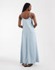 ONLY Tall chambray maxi dress in light blue
