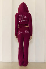 BASE For The Girls Zip Up Hoodie Berry
