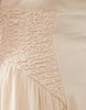 crinkle square neck panel detail midi dress in stone