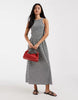 ONLY sleeveless midaxi smock dress in black gingham