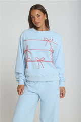 Candy Cane Dreams Sweater Blue
