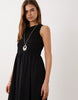 JDY sleeveless midi smock dress in black