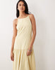 scoop neck dropped waist cami midaxi dress in buttermilk