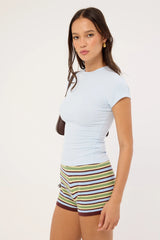 L&t Longline Baby Tee Blue