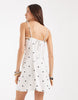 ONLY cami mini dress in white polka dots