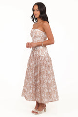 Nyx Strapless Maxi Dress - Mocha
