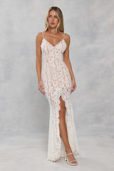 Forever Lace Maxi Dress White